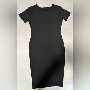 Black Dress with Crew Neck